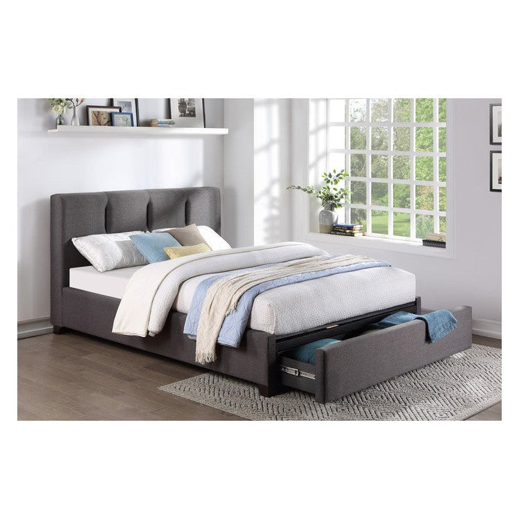 (4) Queen Platform Bed with Storage Drawer 1632GH-1DW*