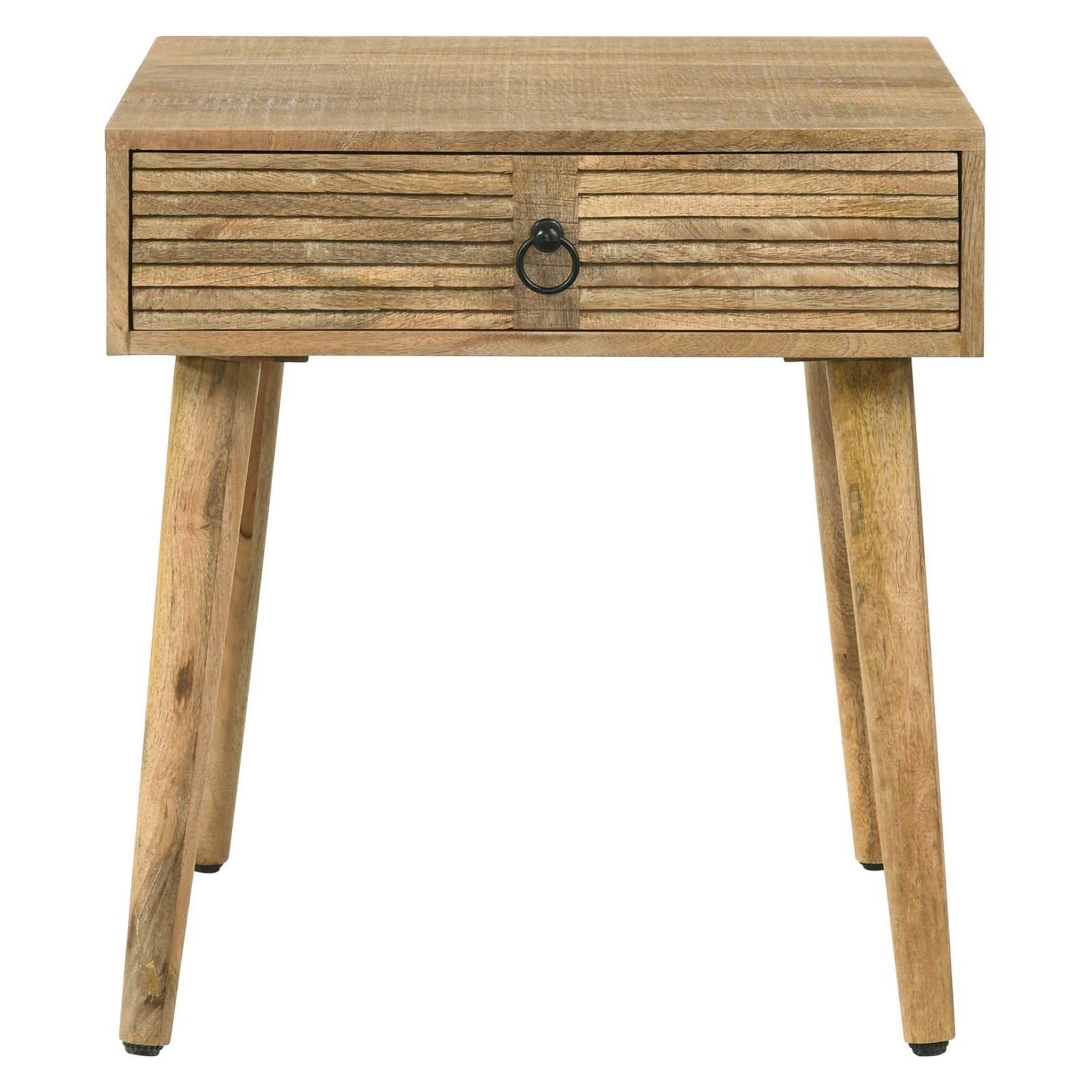 Zabel Square 1-drawer End Table Natural 724257