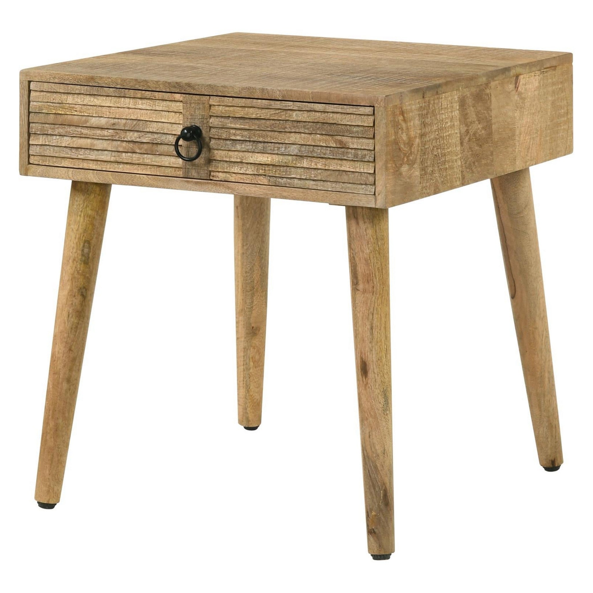 Zabel Square 1-drawer End Table Natural 724257