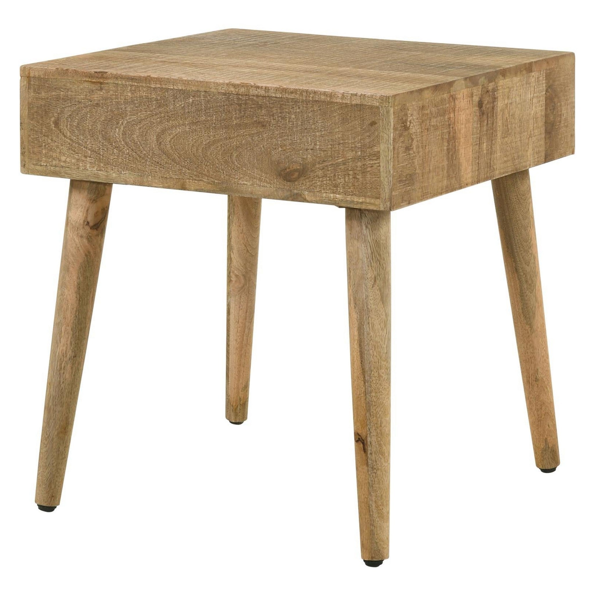 Zabel Square 1-drawer End Table Natural 724257
