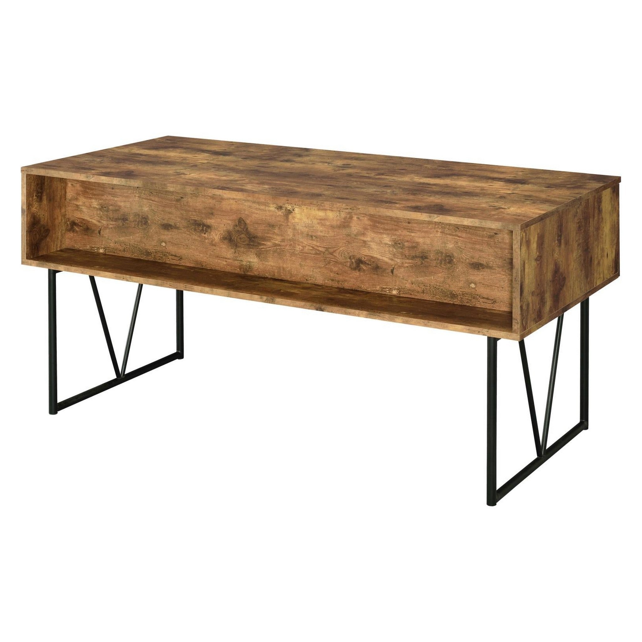 Analiese 4-drawer Writing Desk Antique Nutmeg 800999