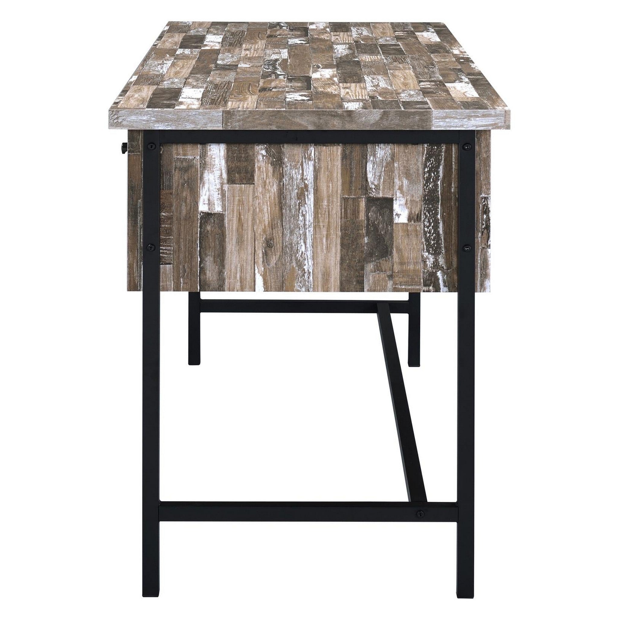 Kemper 4-drawer Writing Desk Salvaged Cabin 801235
