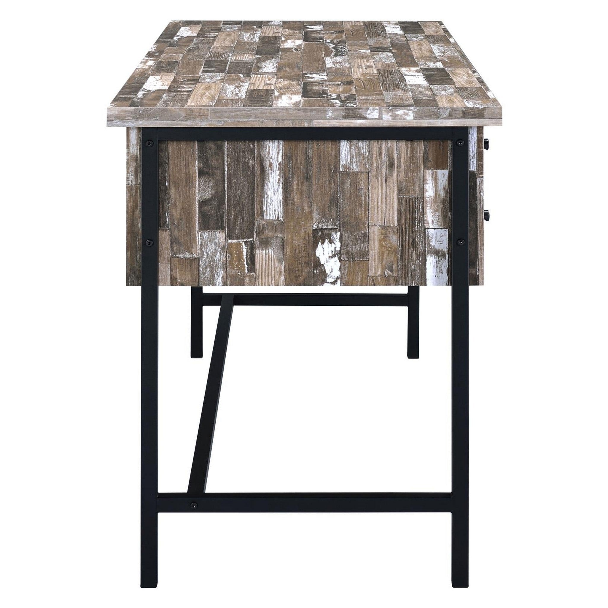 Kemper 4-drawer Writing Desk Salvaged Cabin 801235
