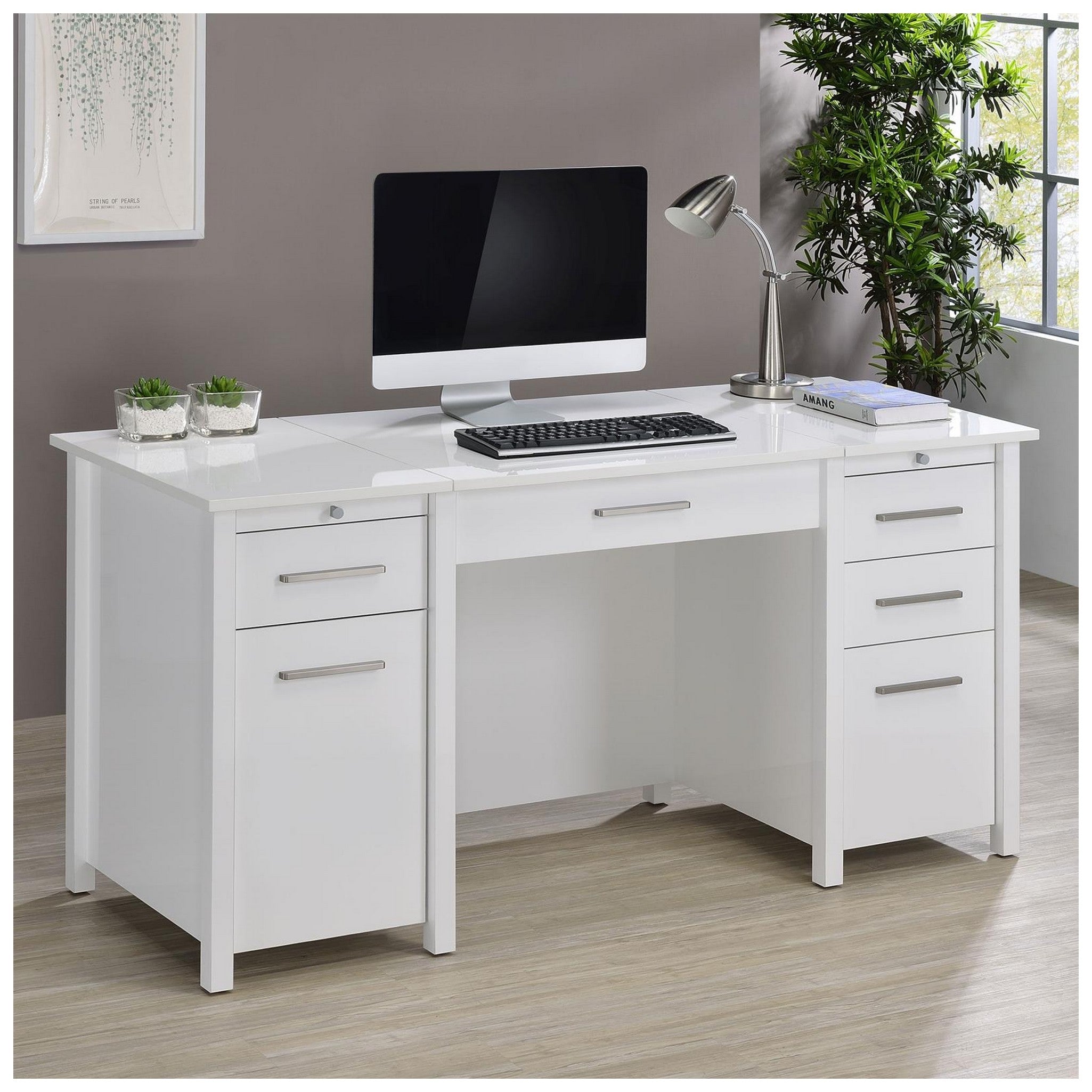 Dylan 4-drawer Lift Top Office Desk 801573