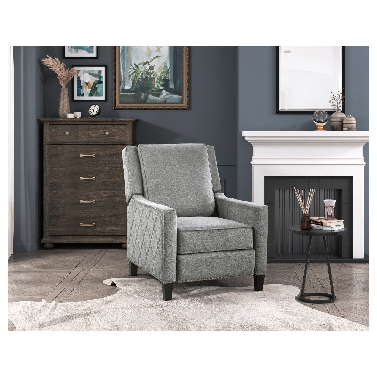 Push Back Reclining Chair 8505GY-1