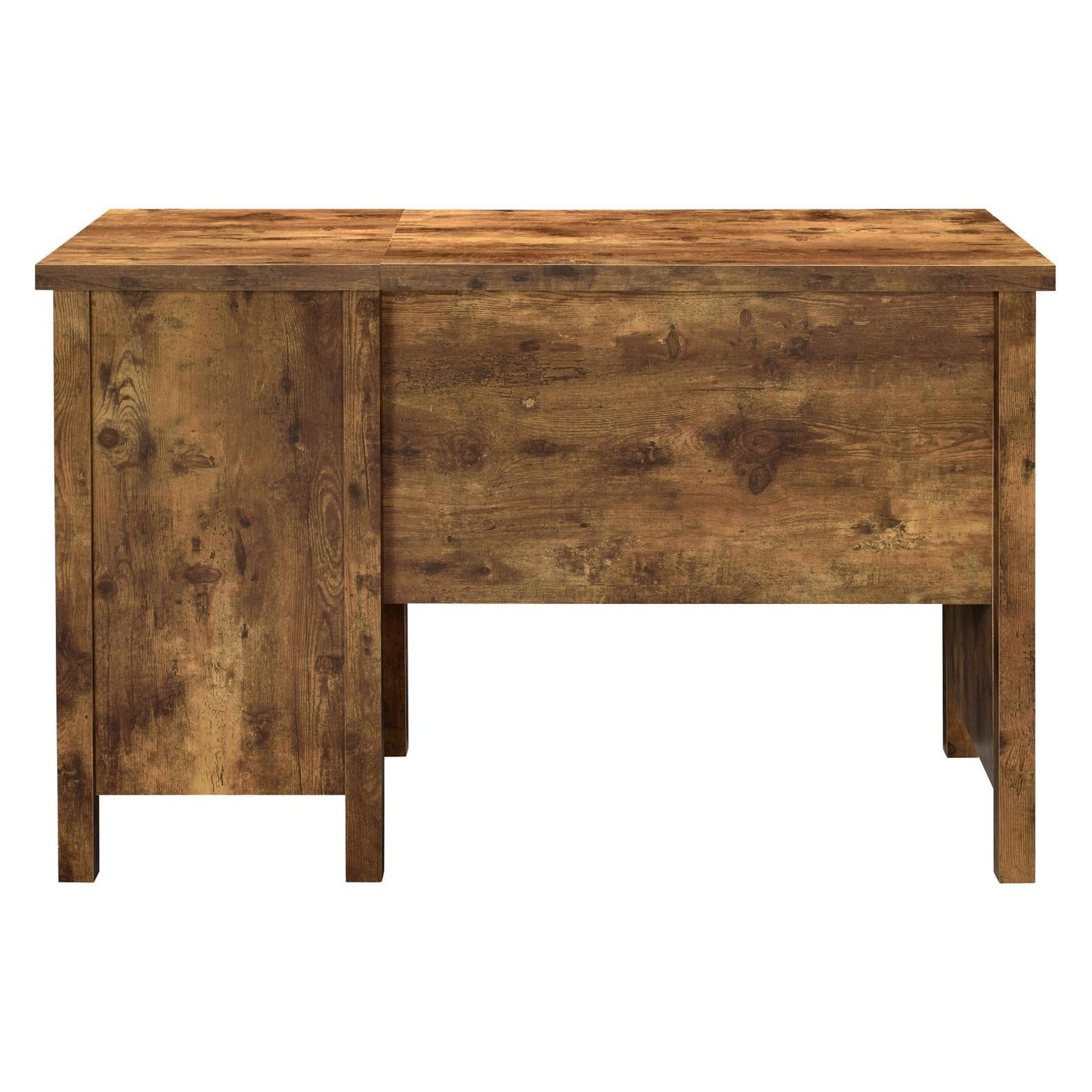 Delwin Lift Top Office Desk with File Cabinet Antique Nutmeg 881240