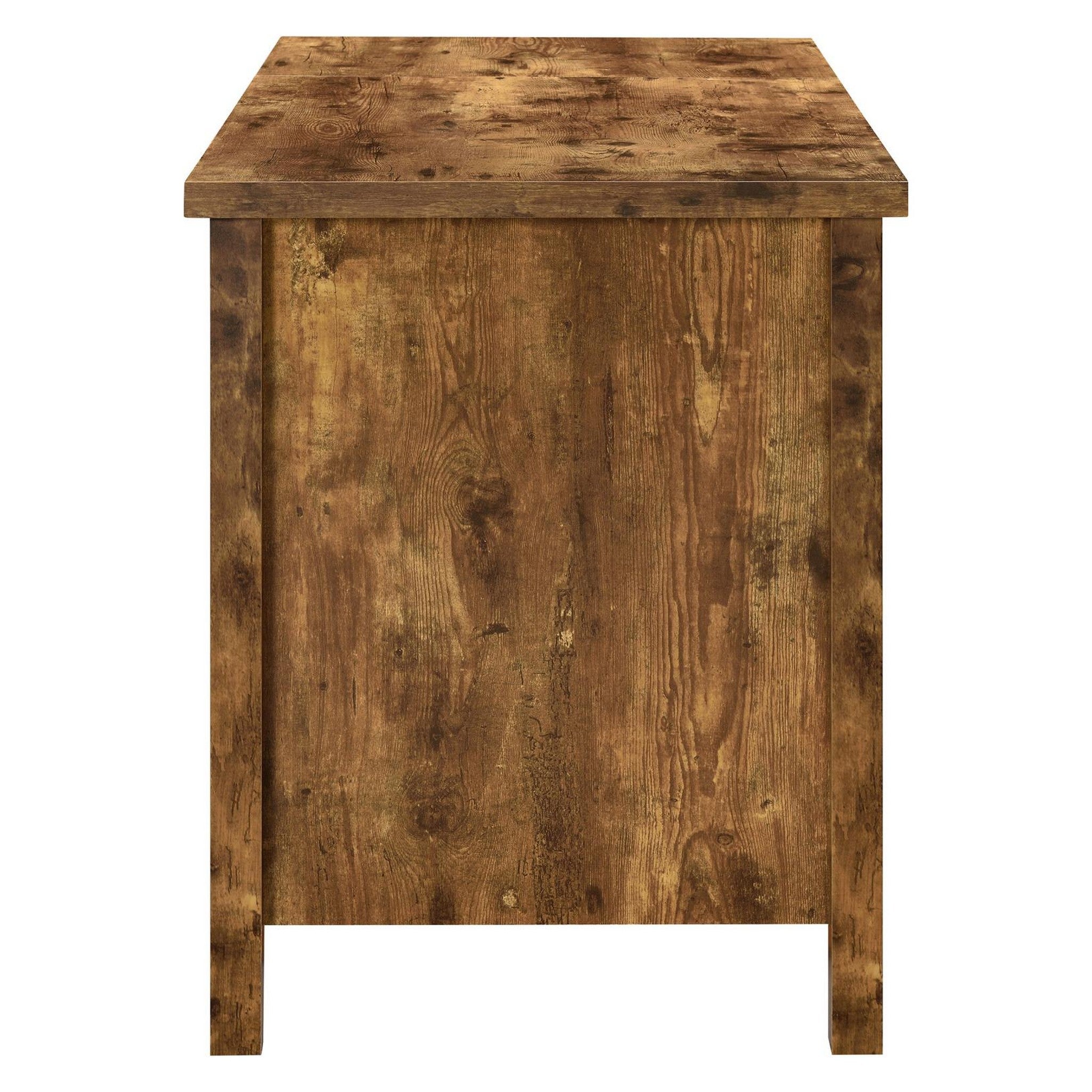 Delwin Lift Top Office Desk with File Cabinet Antique Nutmeg 881240