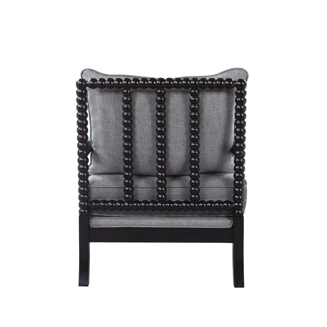 Blanchett Cushion Back Accent Chair Grey and Black 903824