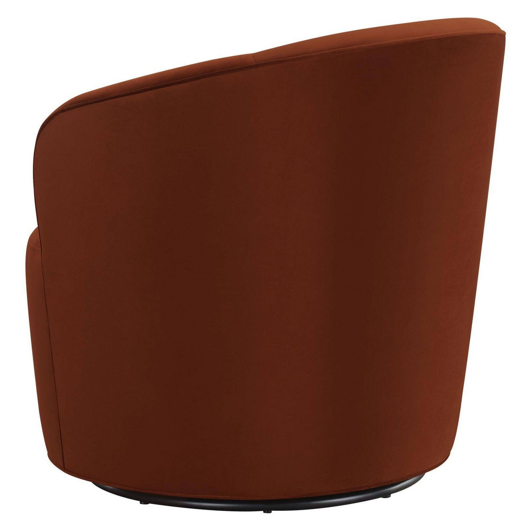 Joyce Sloped Arms Swivel Chair Burnt Orange 905631