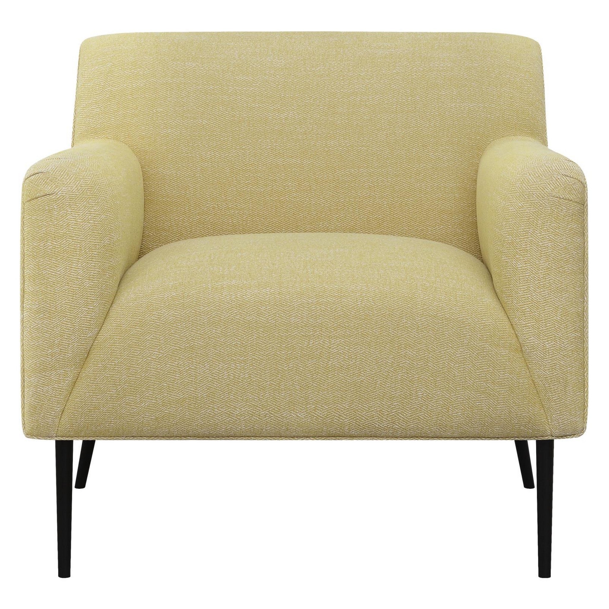 Sally Upholstered Track Arms Accent Chair Lemon 905639