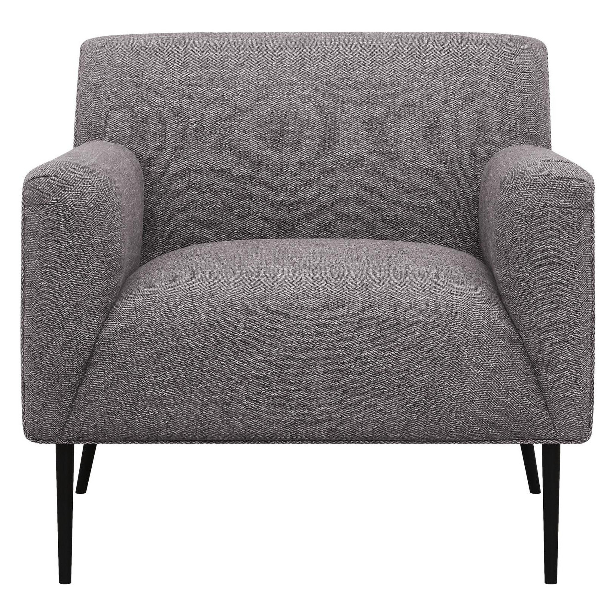 Darlene Upholstered Tight Back Accent Chair Charcoal 905640