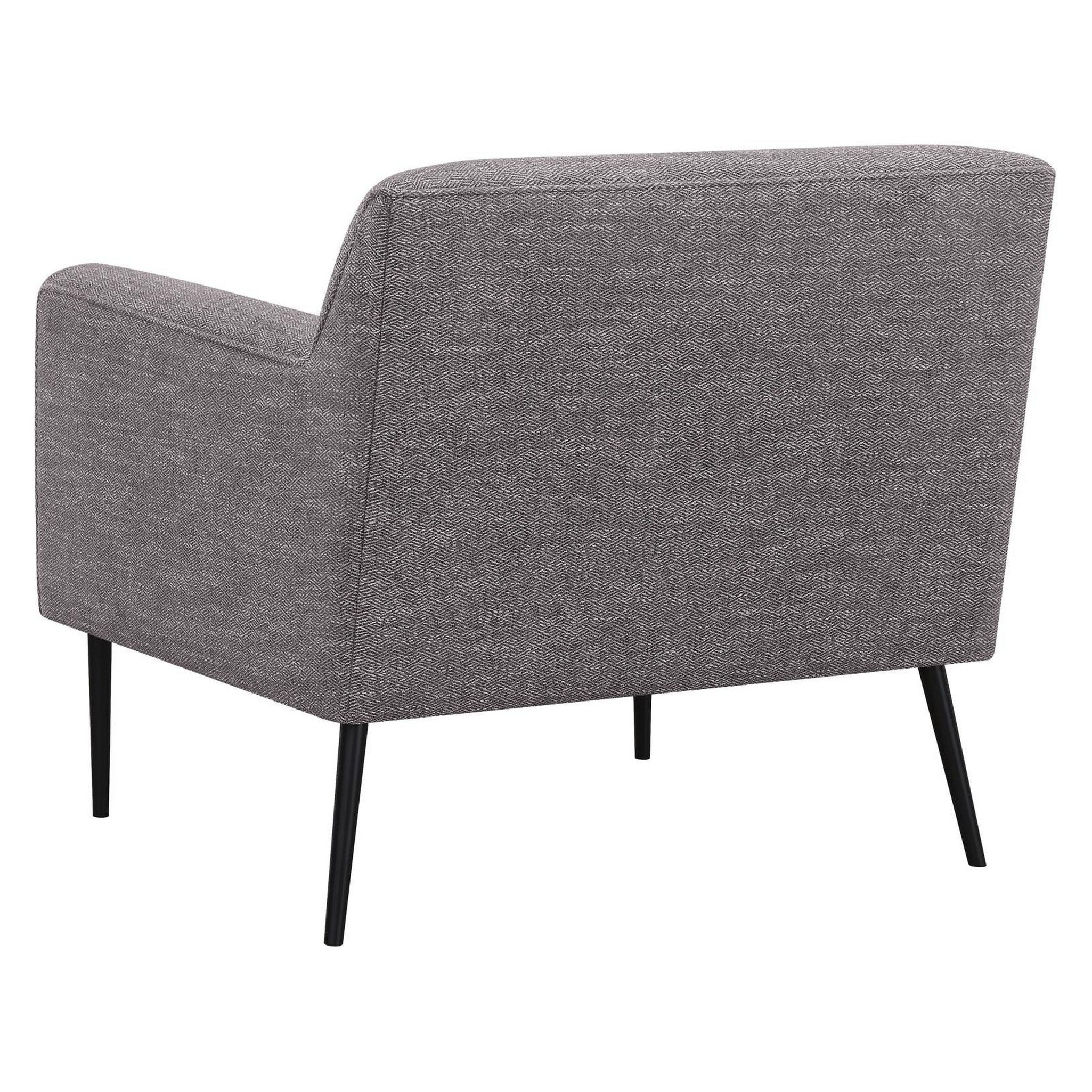 Darlene Upholstered Tight Back Accent Chair Charcoal 905640