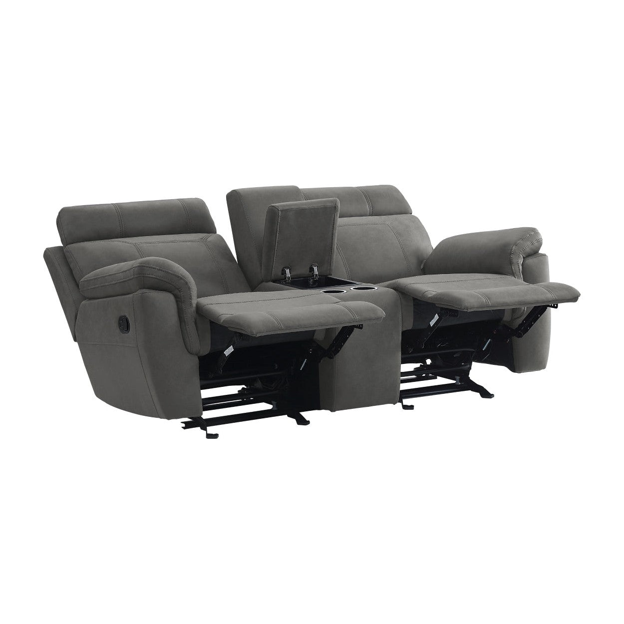 2pc Set: Love, Chair 9301GRY*2