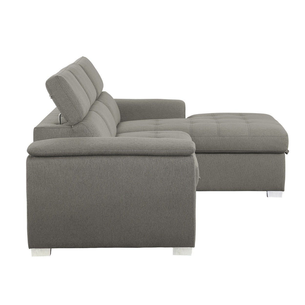 (2)2-Piece Sectional with Pull-out Bed and Adjustable Headrests 9355BR*22LRC