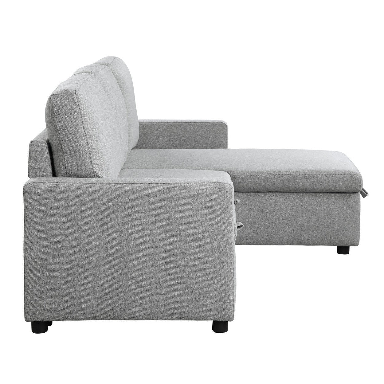 (2)2-Piece Reversible Sectional with Pull-out Bed and Hidden Storage 9359GRY*SC