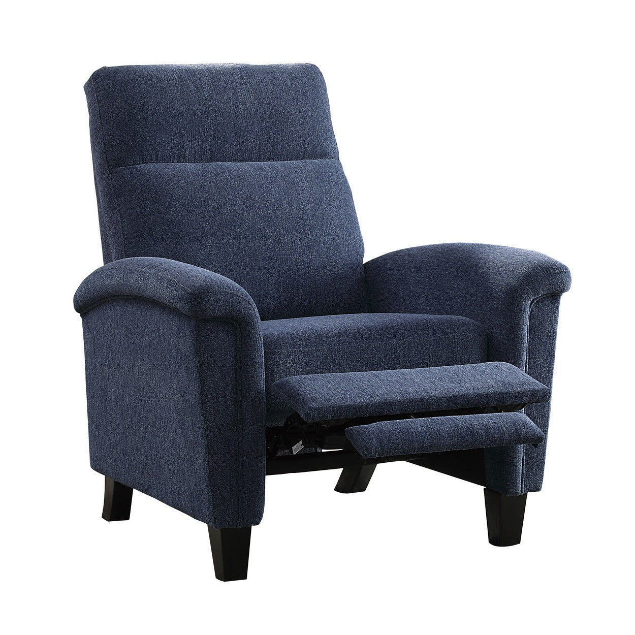 PUSH BACK RECL. CHR, BLUE CHENILLE 9400CNBU-1