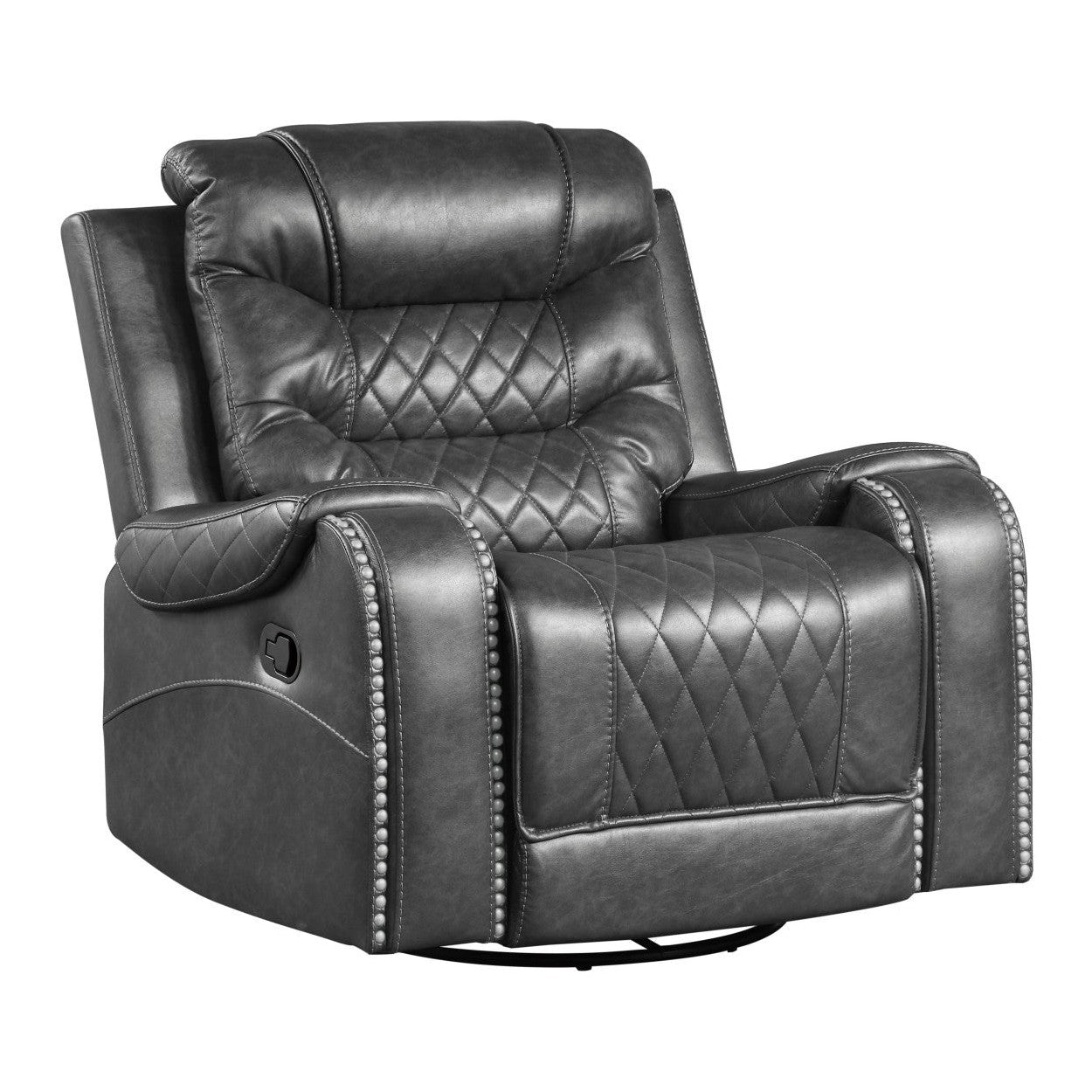 Swivel Glider Reclining Chair 9405GY-1