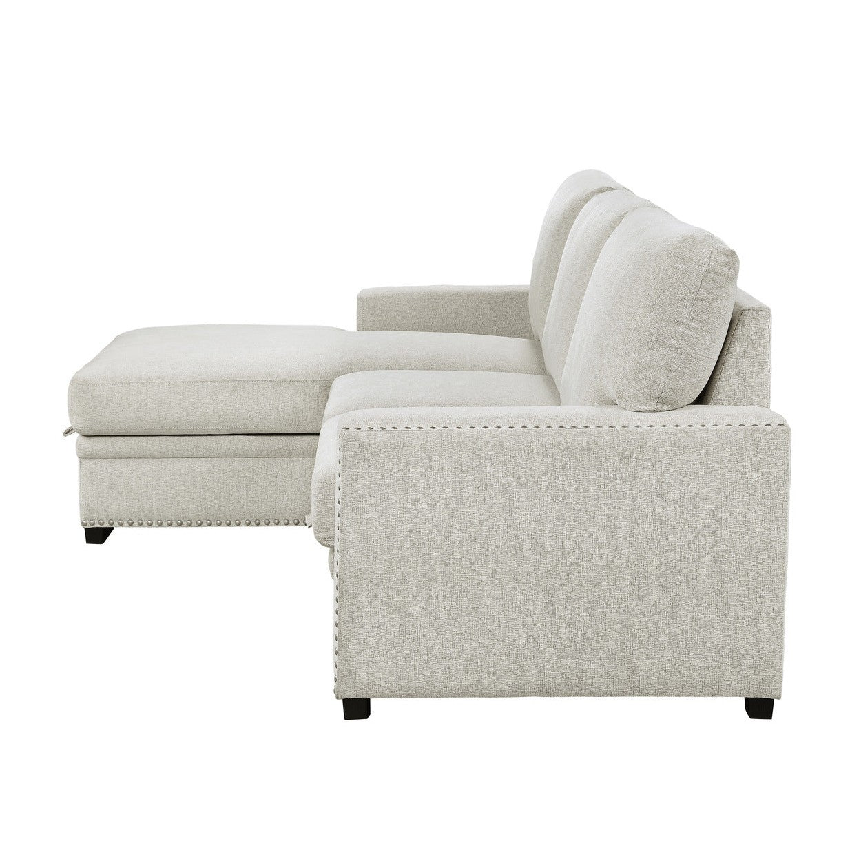 (2)2-Piece Sectional with Pull-out Bed and Left Chaise with Hidden Storage 9468BE*2LC2R