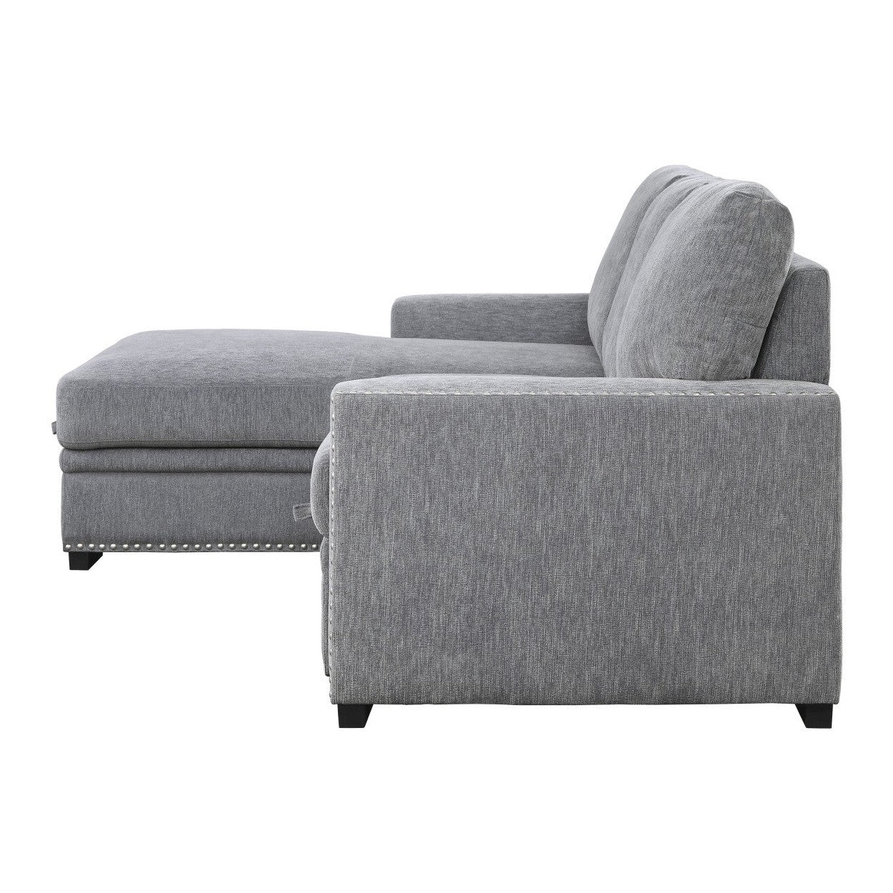 (2)2-Piece Sectional with Pull-out Bed and Hidden Storage 9468DG*2LC2R