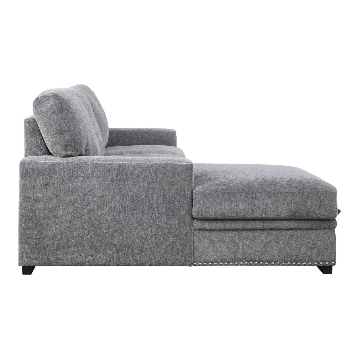 (2)2-Piece Sectional with Pull-out Bed and Hidden Storage 9468DG*2LC2R