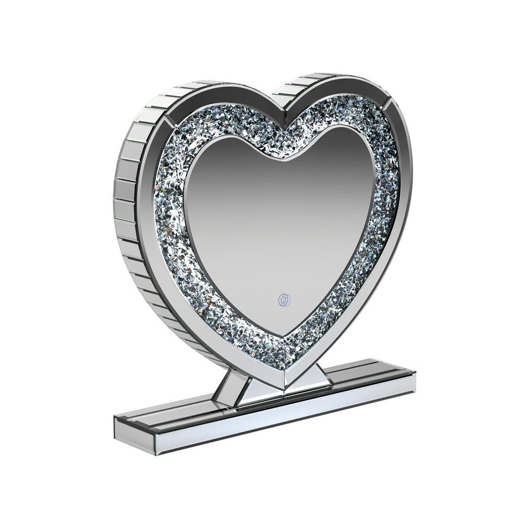 Euston Heart Shape Table Mirror Silver 961528