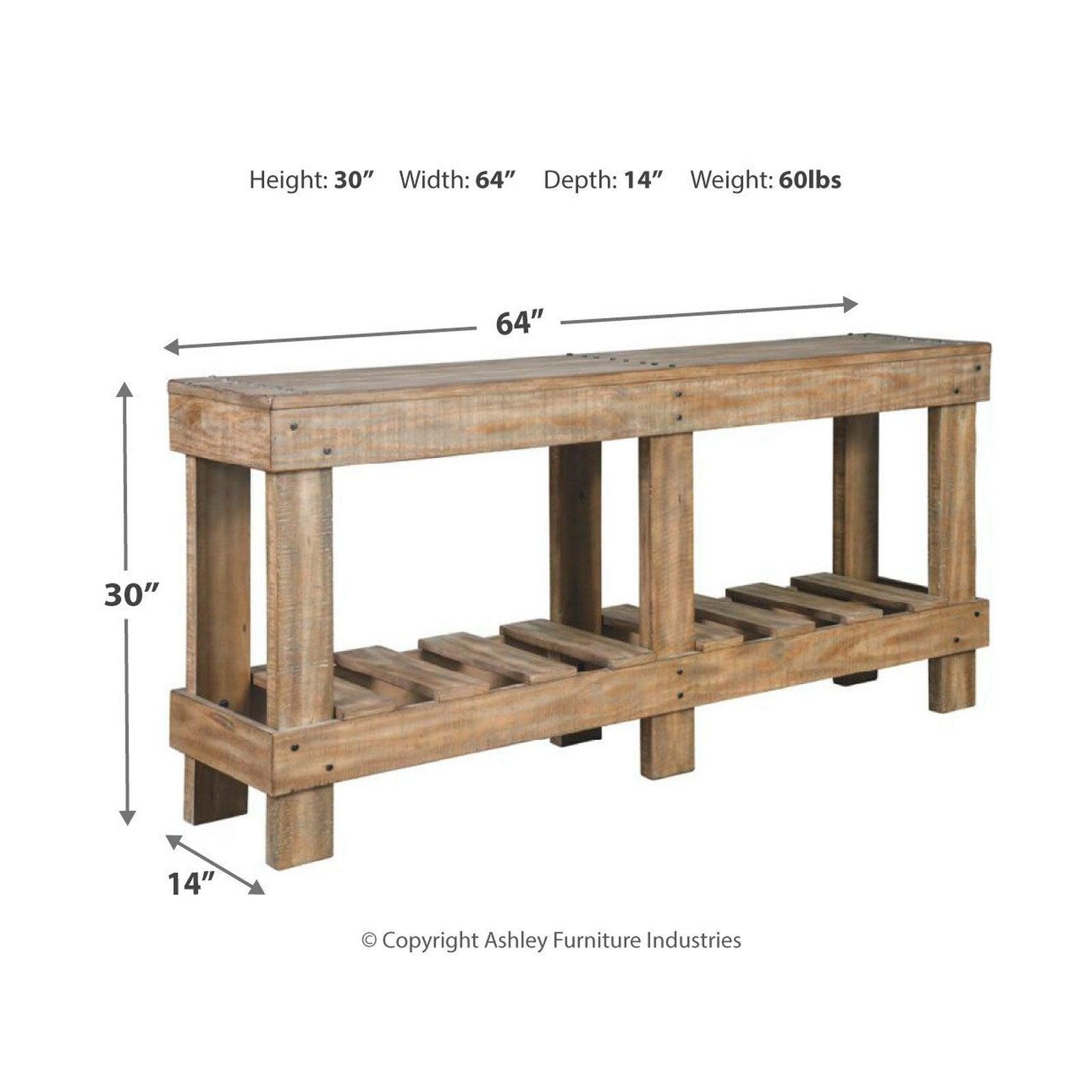 Susandeer Sofa/Console Table Ash-A4000219
