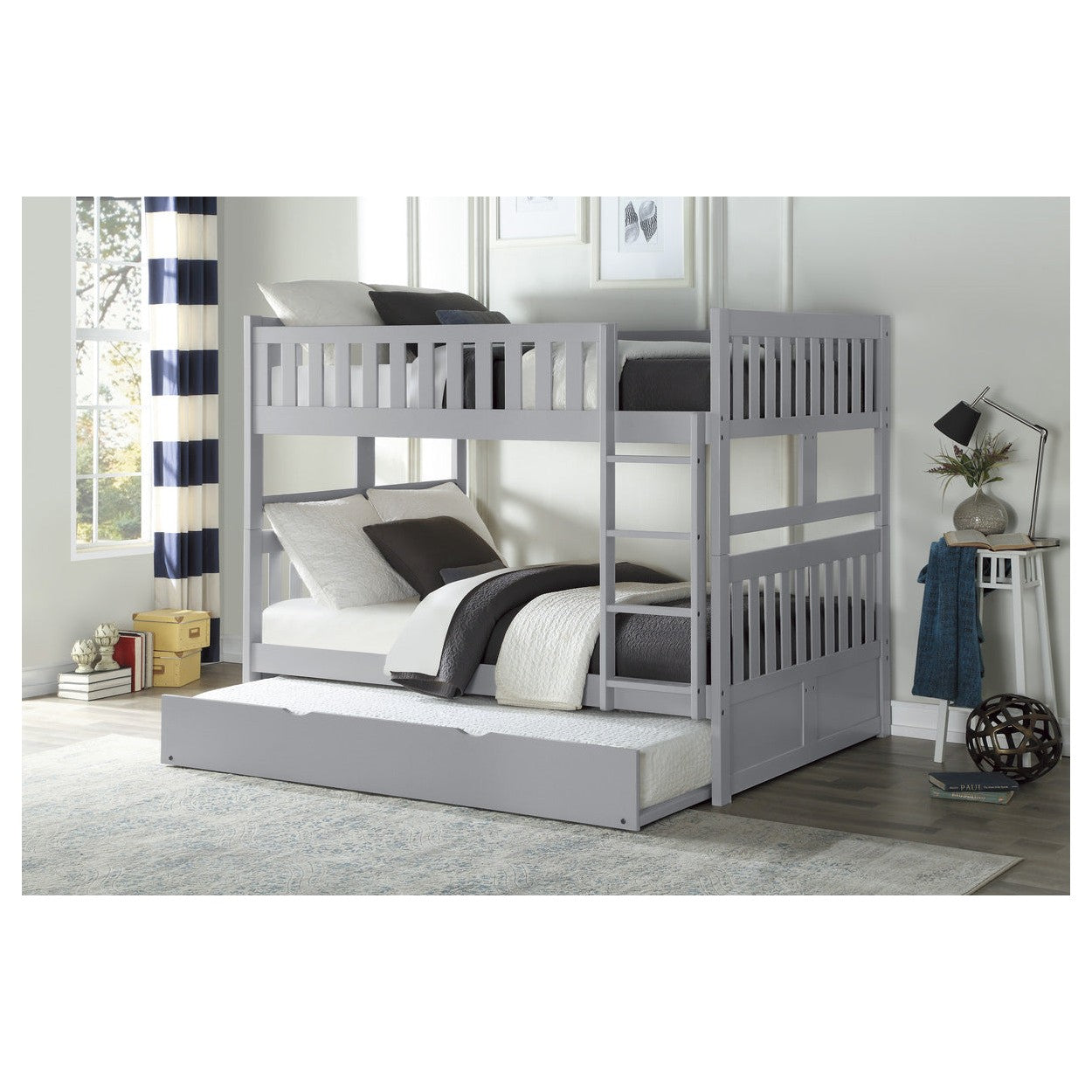 TWIN TRUNDLE WITH 13PCS SLATES B2063-R