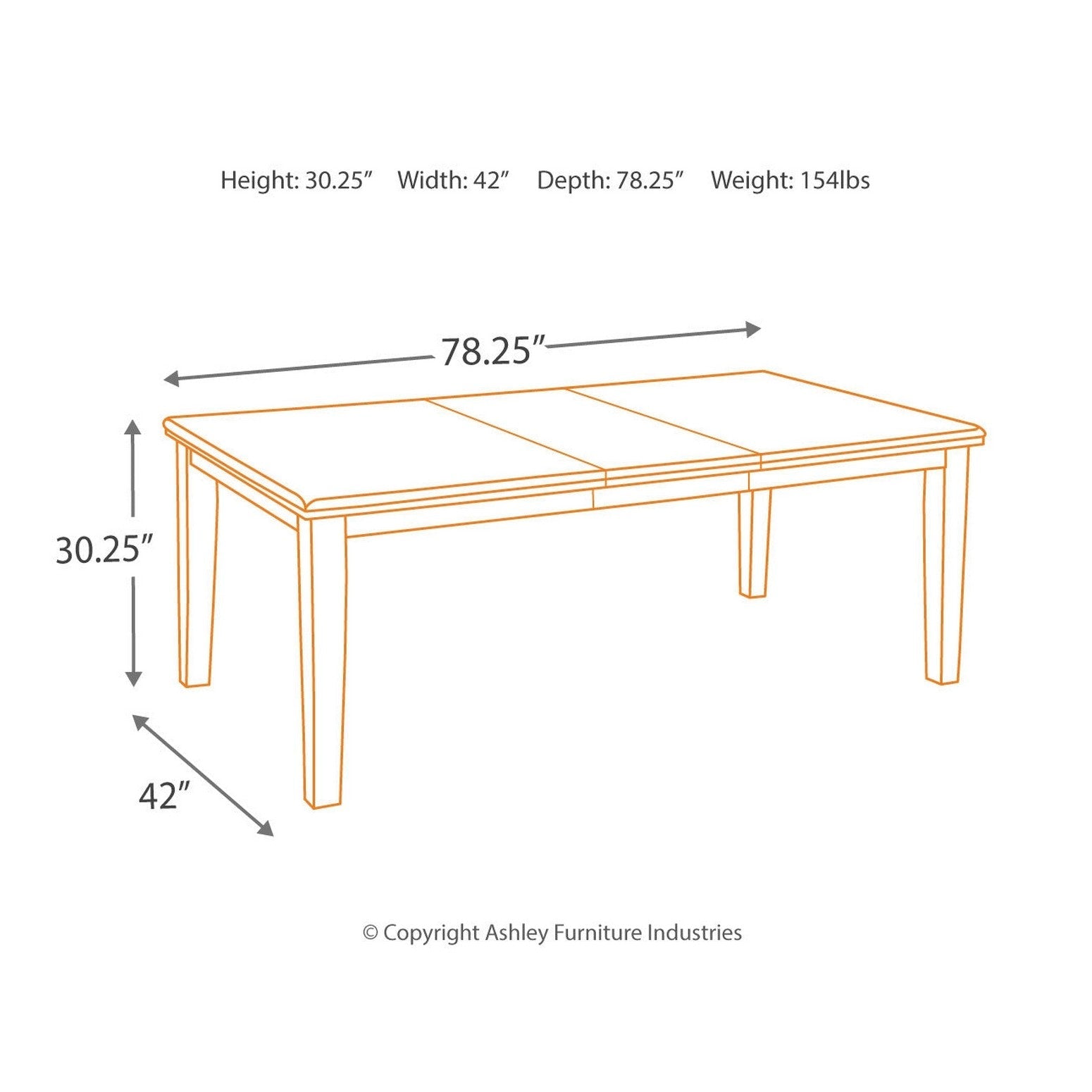 Haddigan Dining Table with 4 Chairs and Bench Ash-D596D2