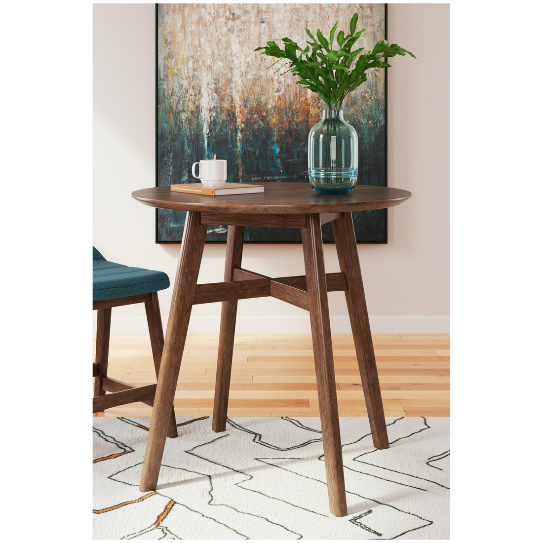 Lyncott Counter Height Dining Table Ash-D615-13