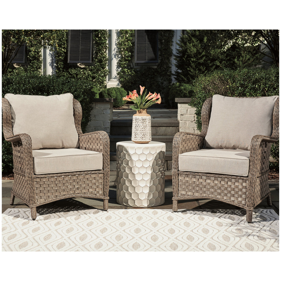 Clear Ridge Lounge Chair with Cushion (Set of 2) Ash-P361-820