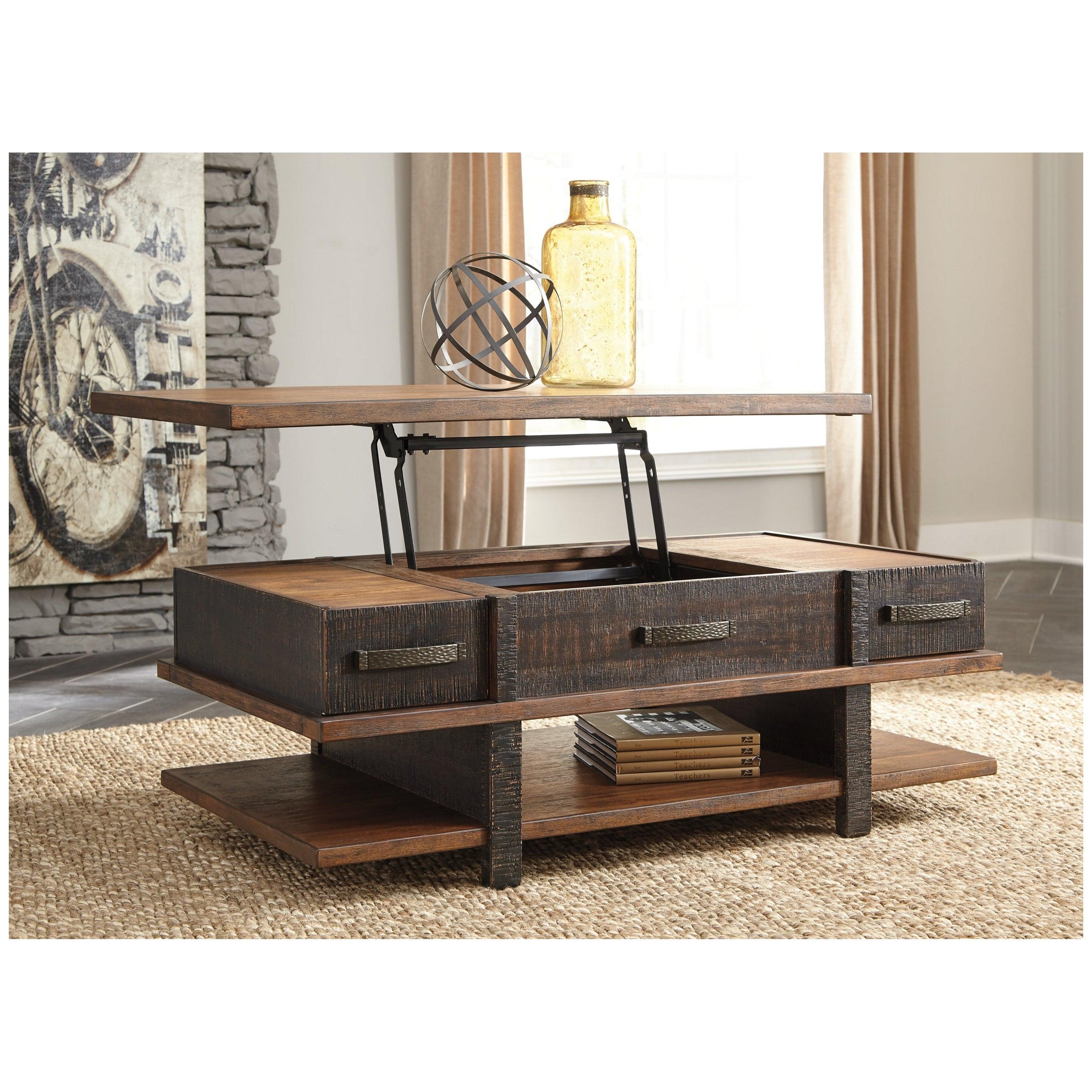 Stanah Coffee Table with Lift Top Ash-T892-9
