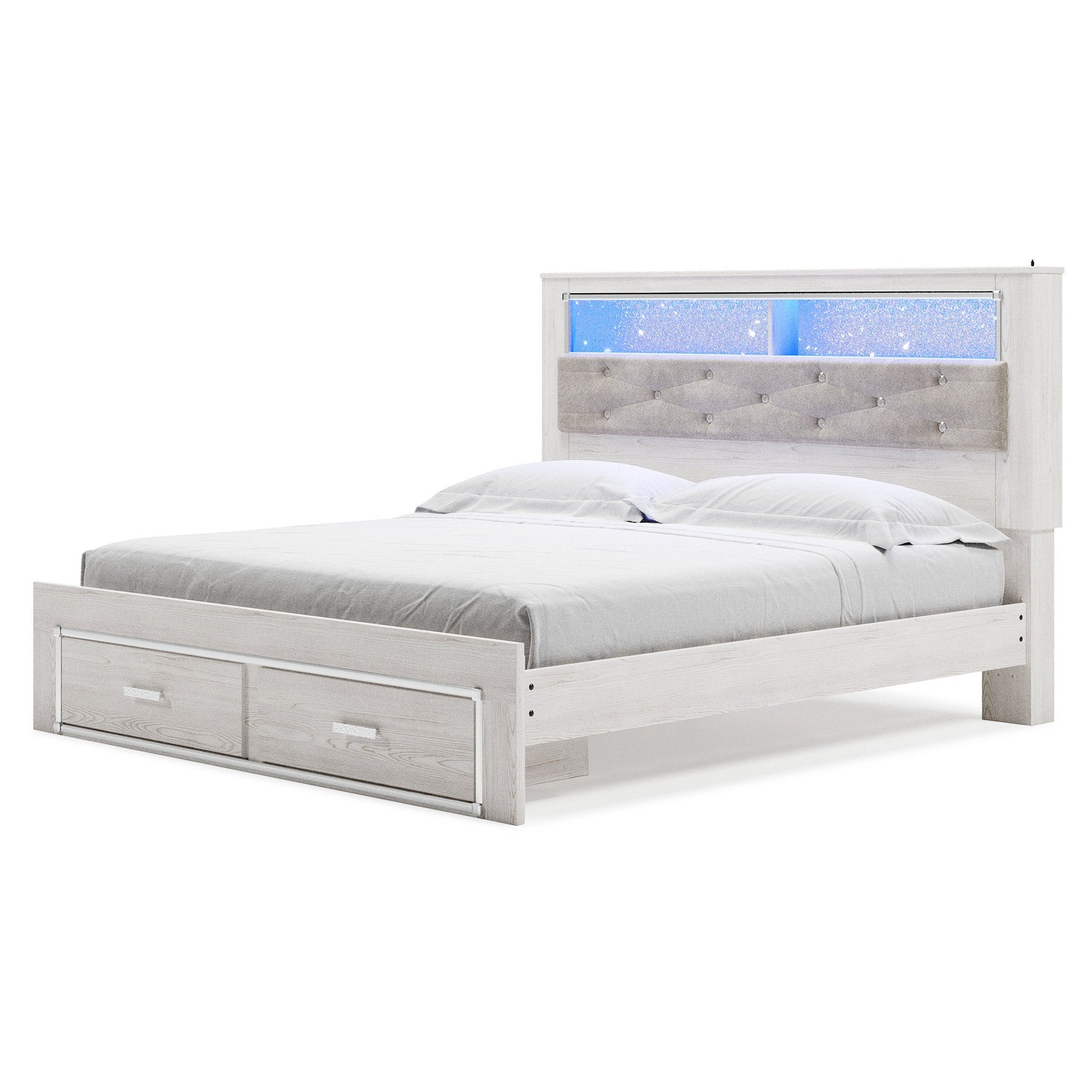 Altyra Upholstered Bookcase Bed with Storage - Ash-B2640B30 - Underkut