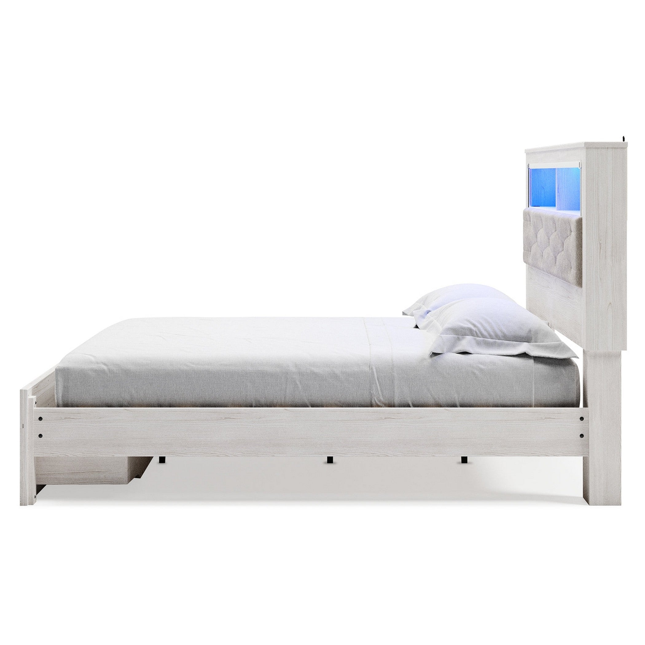 Altyra Upholstered Bookcase Bed with Storage - Ash-B2640B30 - Underkut