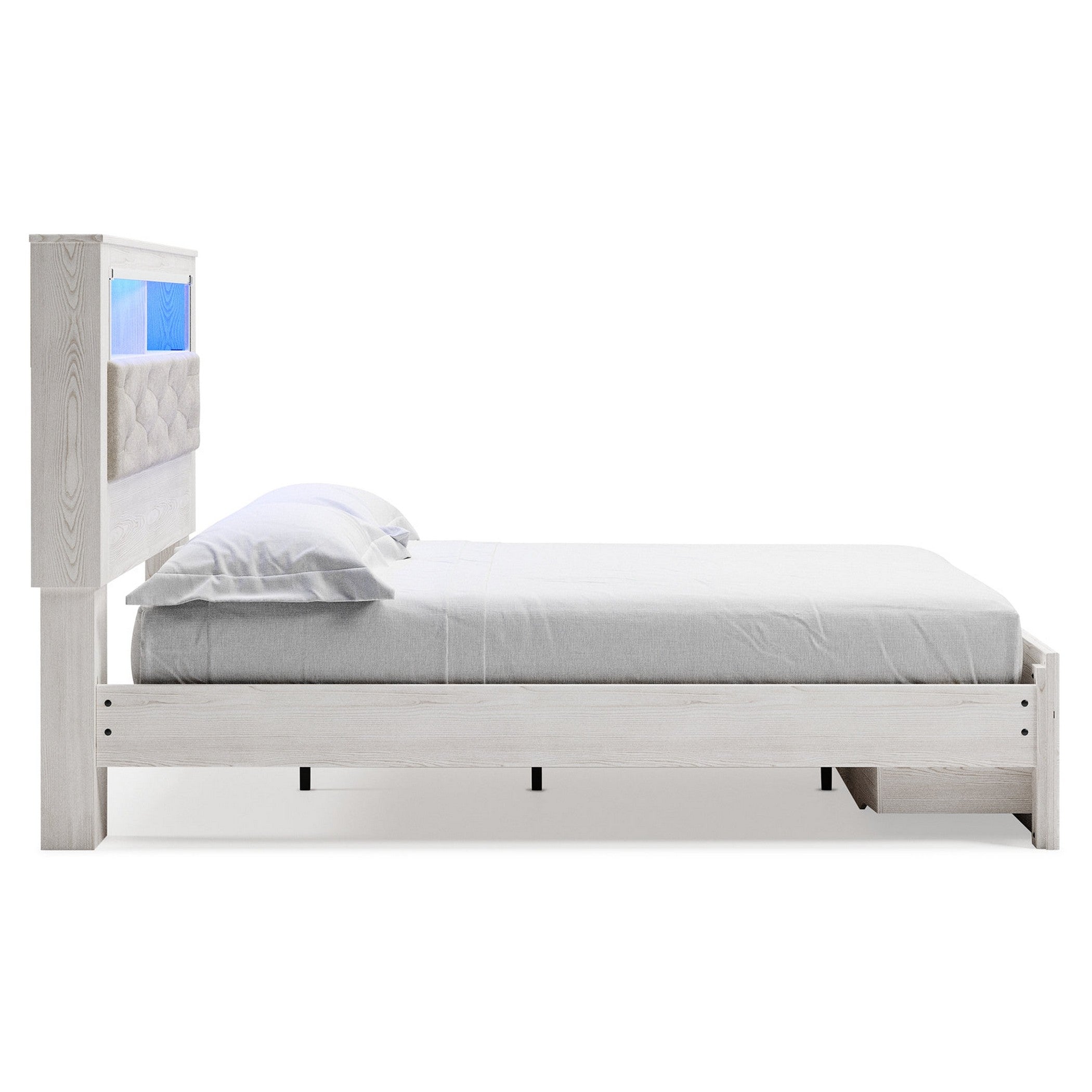 Altyra Upholstered Bookcase Bed with Storage - Ash-B2640B19 - Underkut