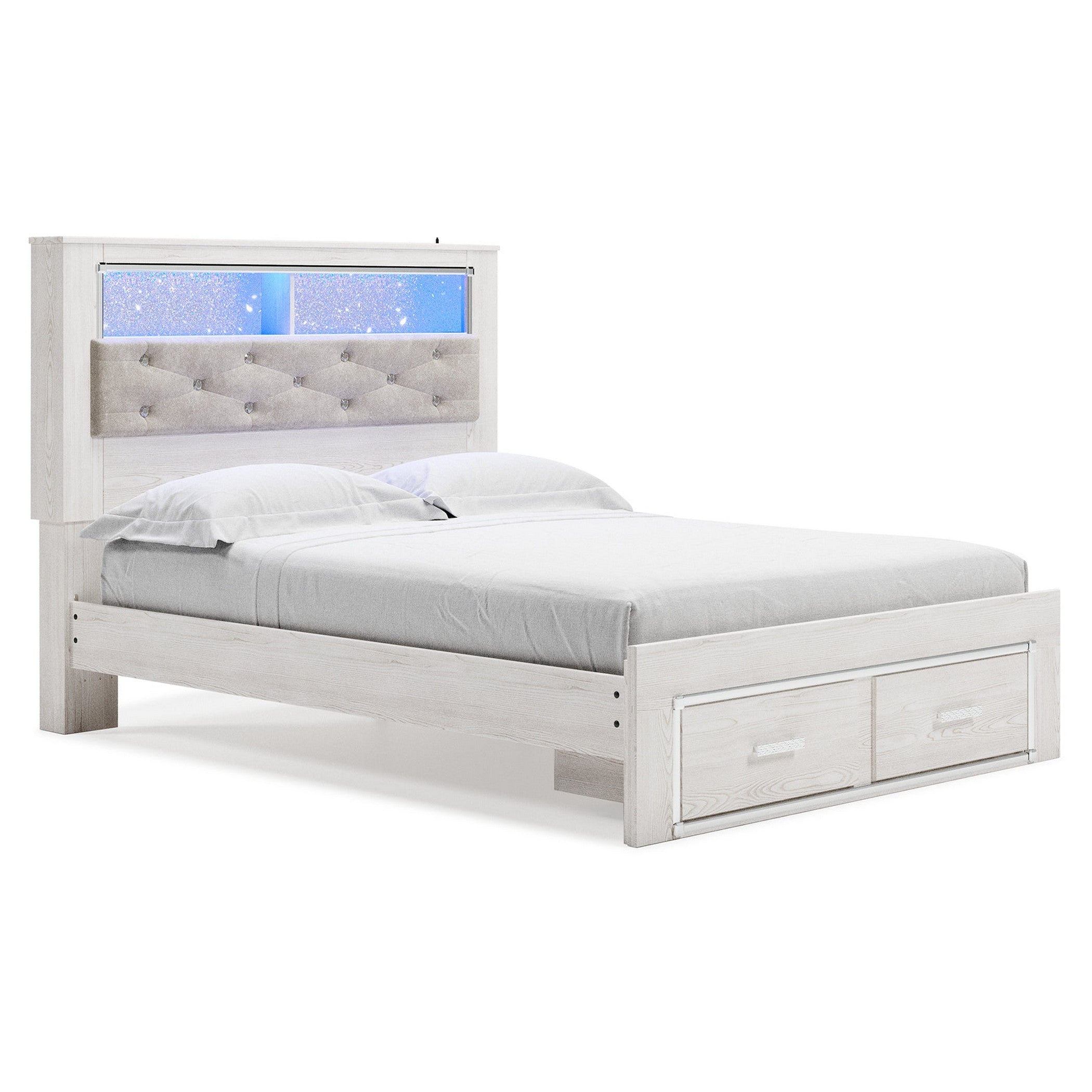 Altyra Upholstered Bookcase Bed with Storage - Ash-B2640B19 - Underkut