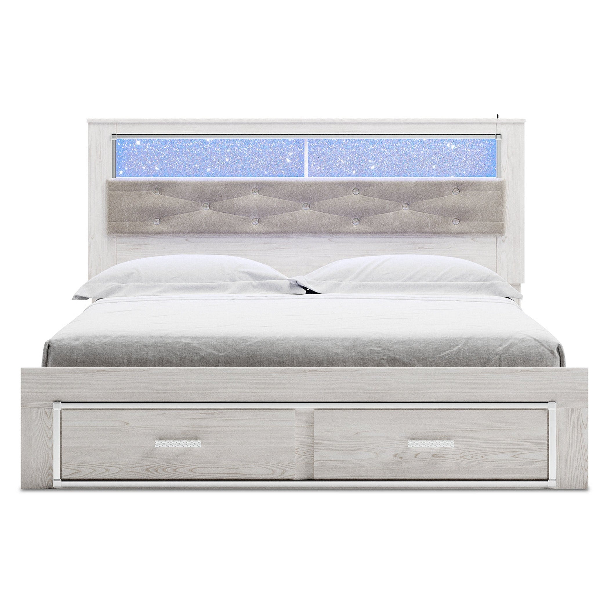 Altyra Upholstered Bookcase Bed with Storage - Ash-B2640B30 - Underkut