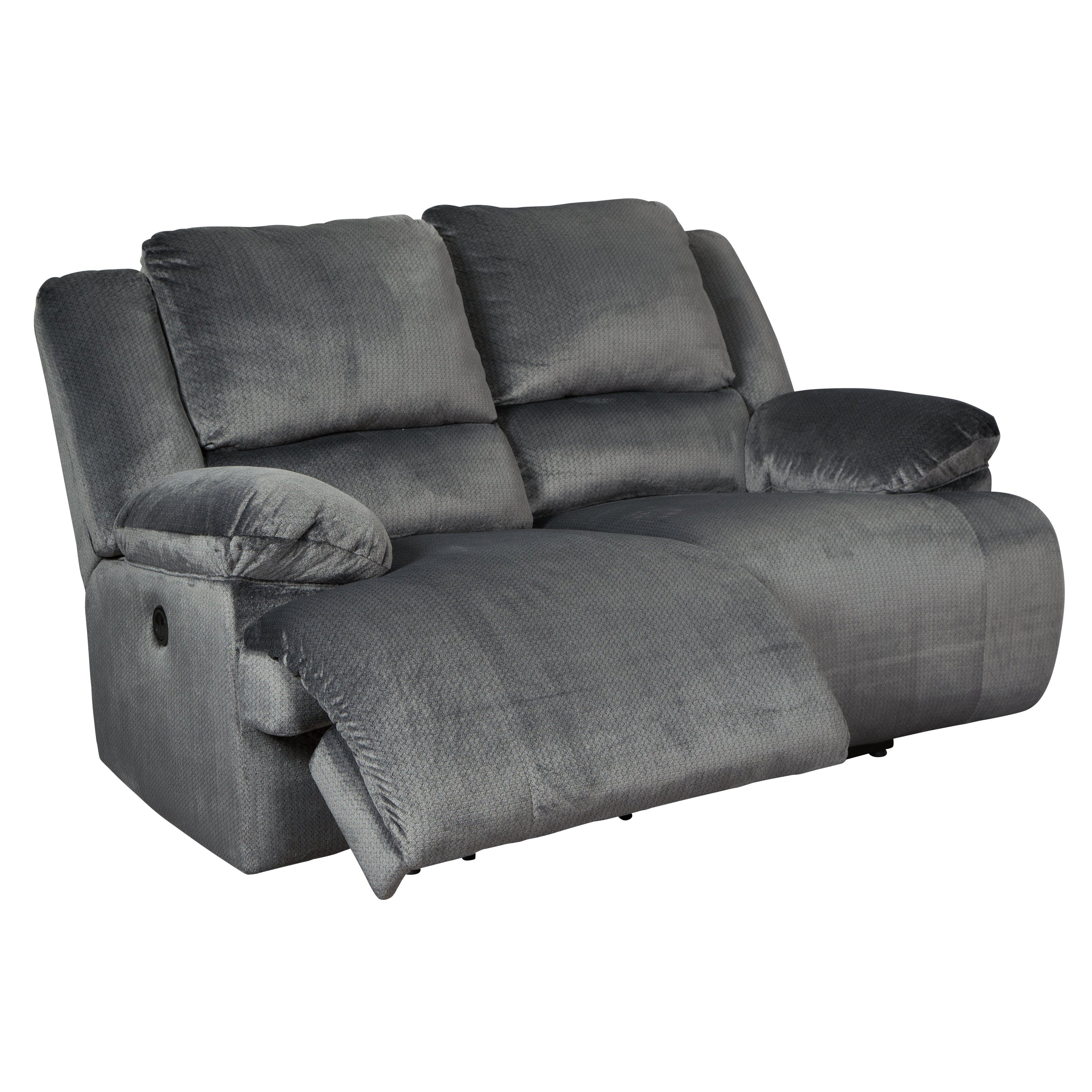 Clonmel Power Reclining Loveseat Ash-3650574