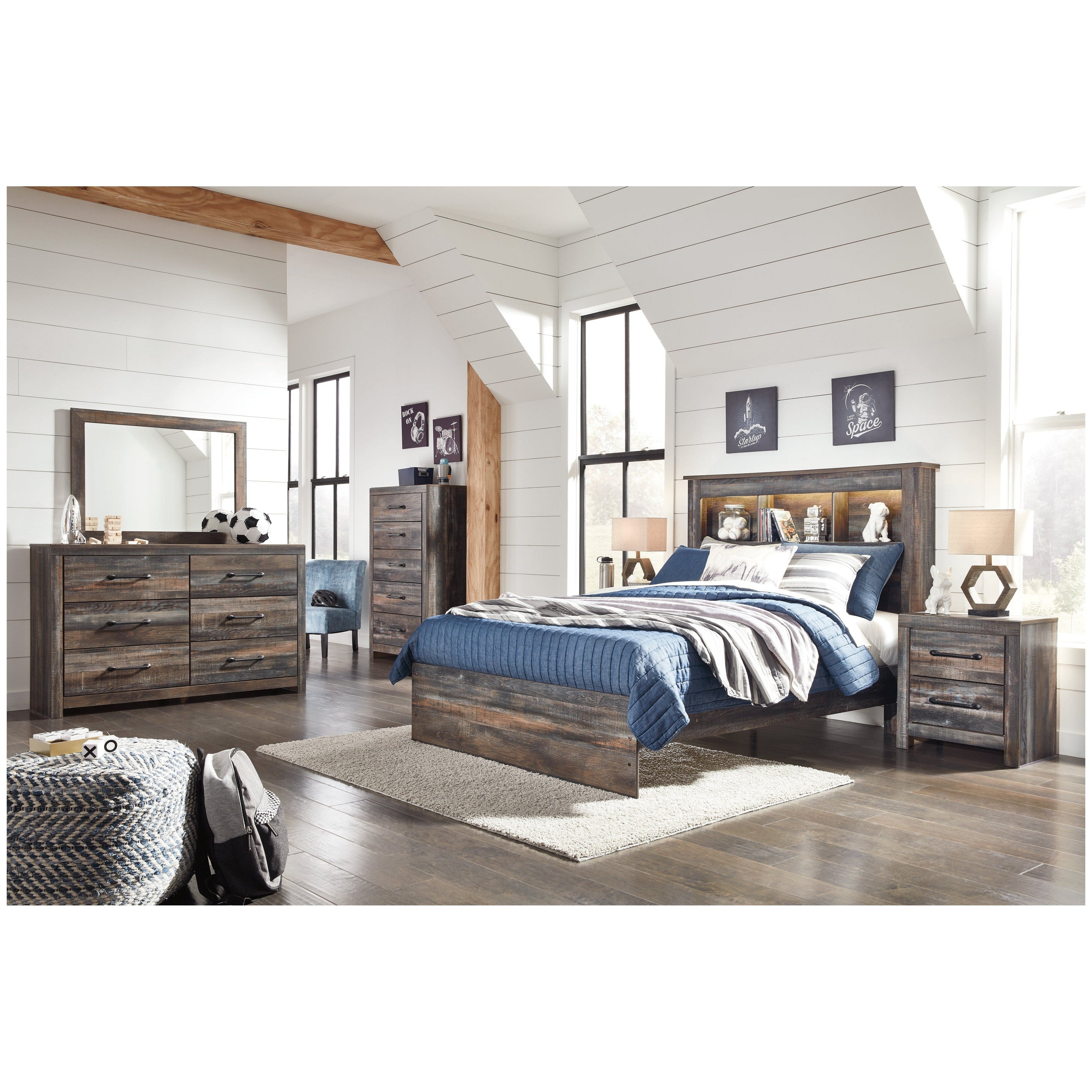 Drystan Bookcase Bed