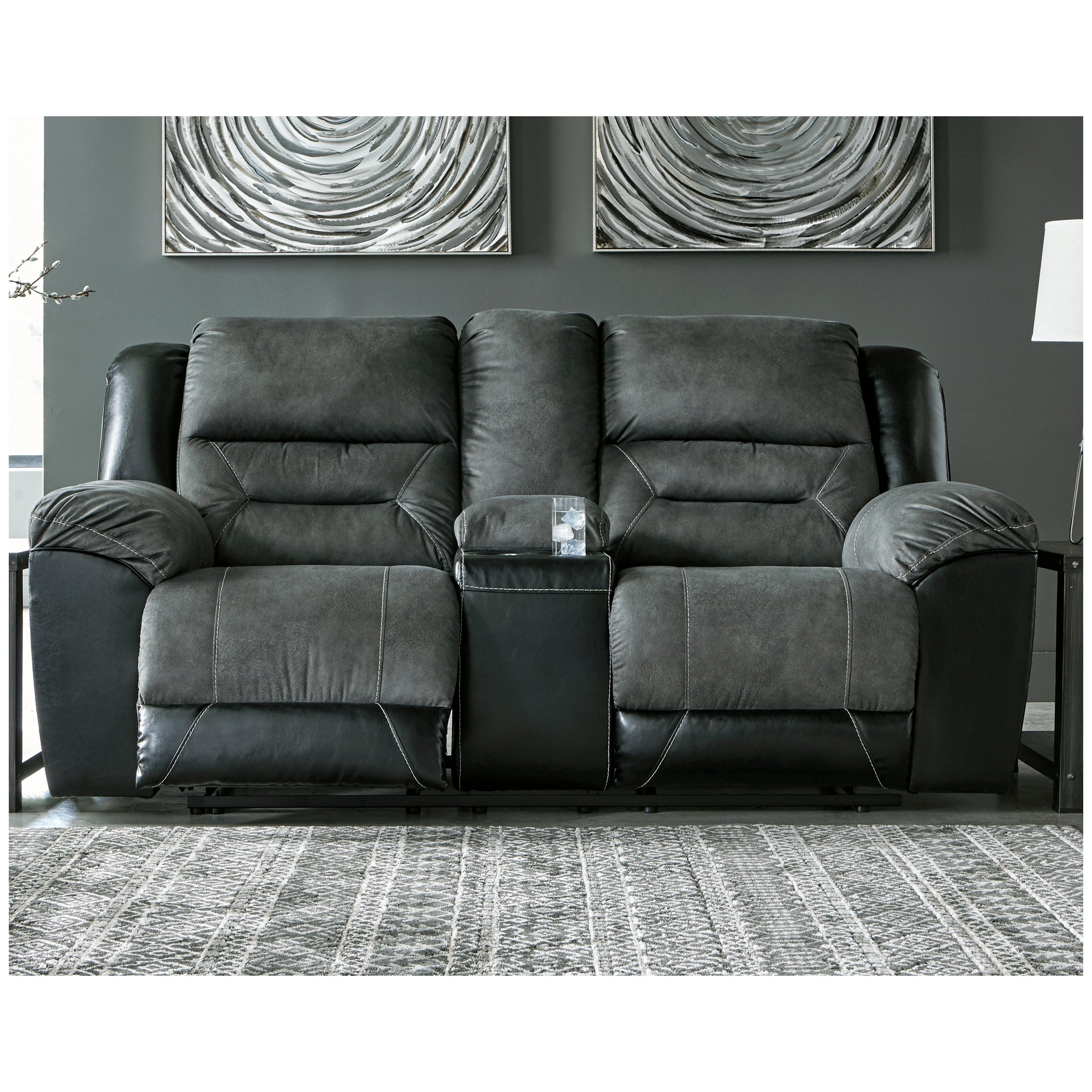 Earhart Reclining Loveseat with Console