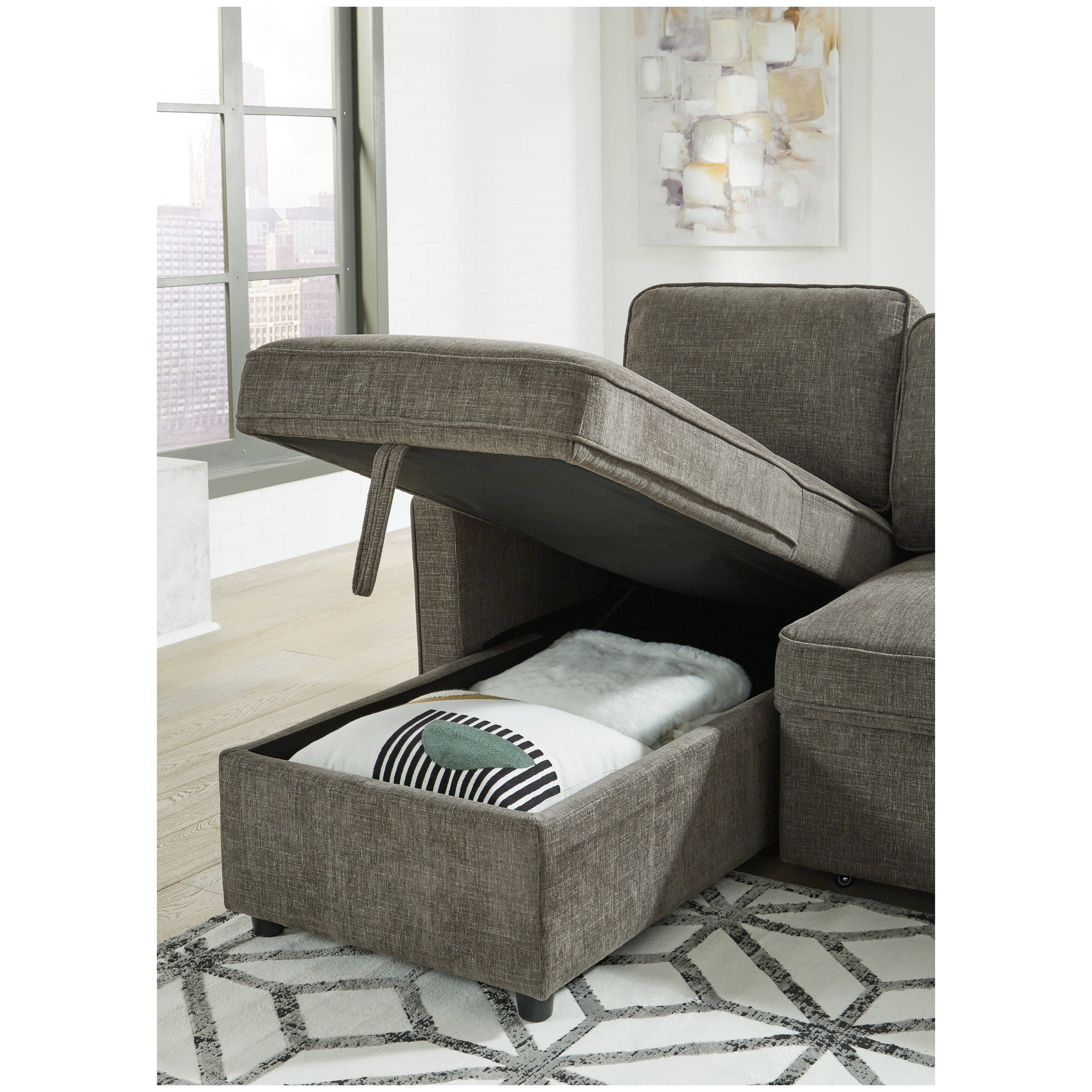 Kerle 2-Piece Sectional with Pop Up Bed