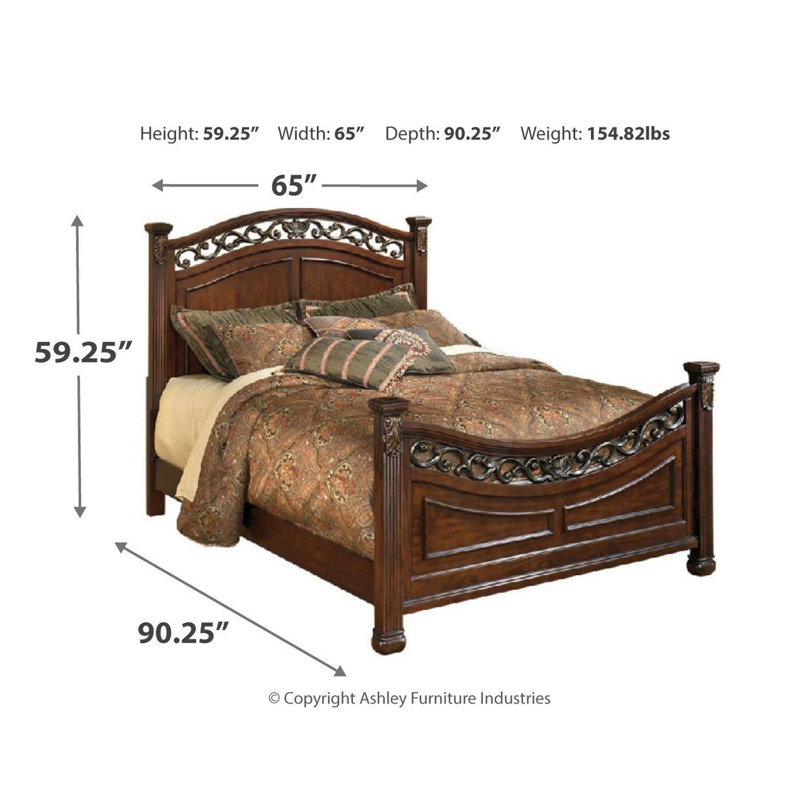 Leahlyn Panel Bed