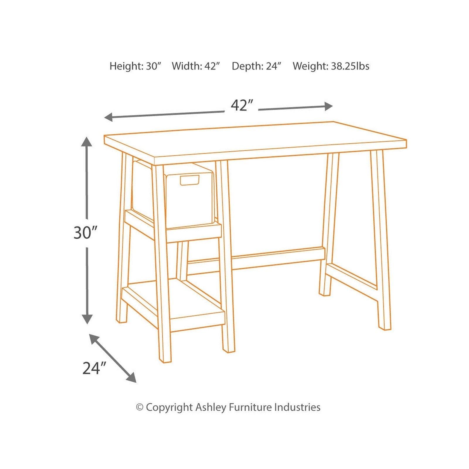 Mirimyn 42" Home Office Desk