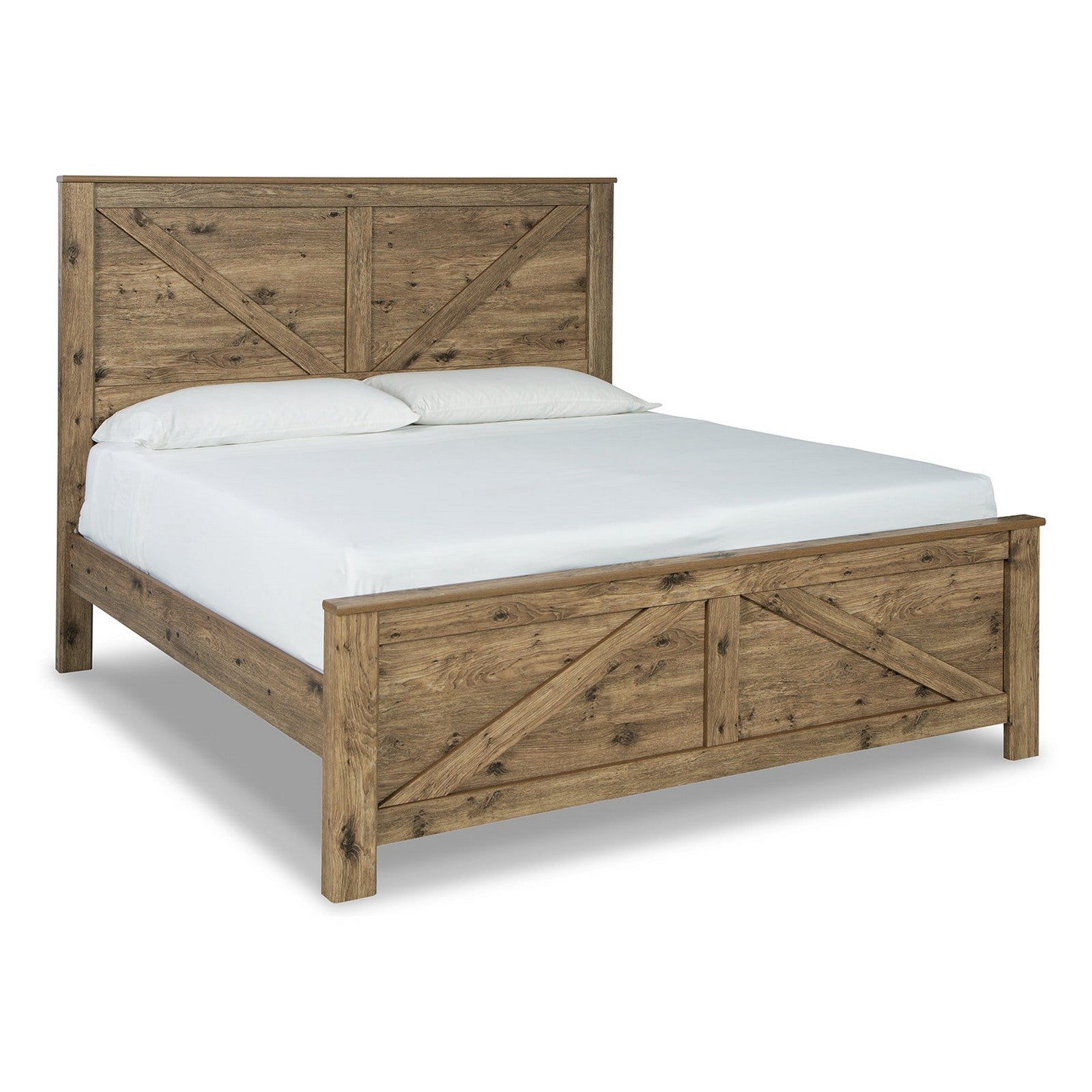 Shurlee Crossbuck Panel Bed Ash-B2119B7