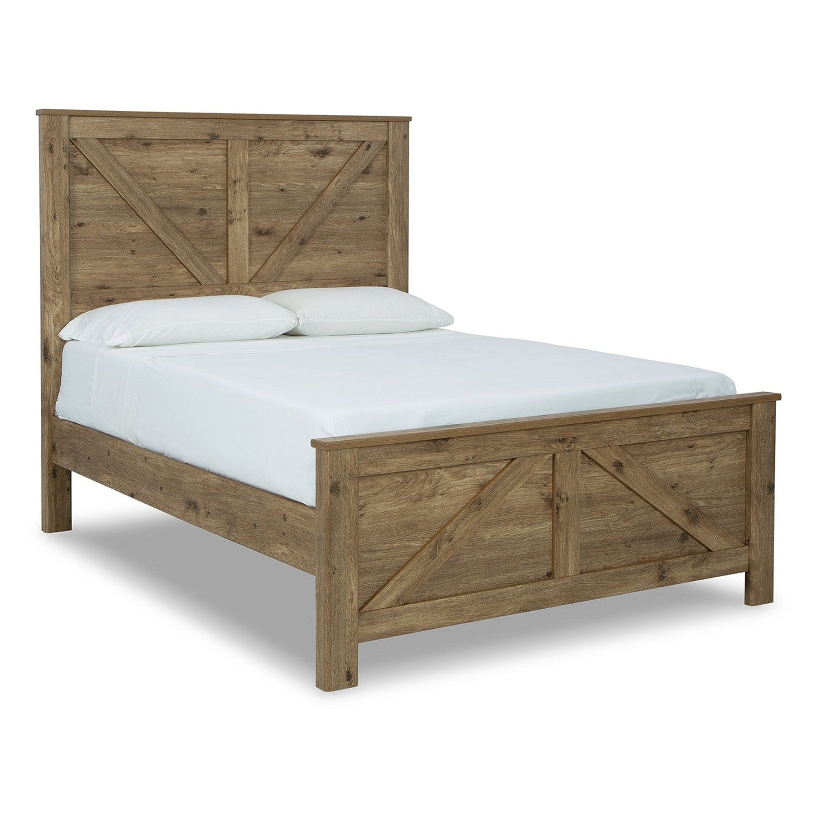 Shurlee Crossbuck Panel Bed Ash-B2119B4