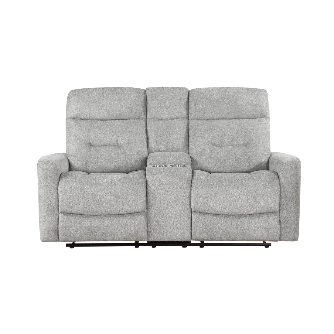Home Elegance Double Reclining Console Loveseat