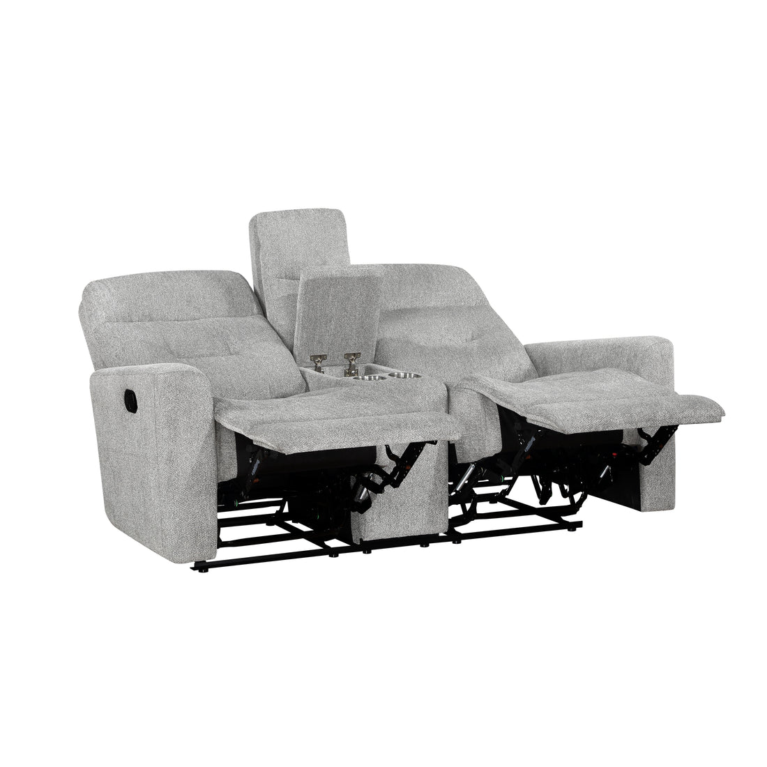 Home Elegance Double Reclining Console Loveseat