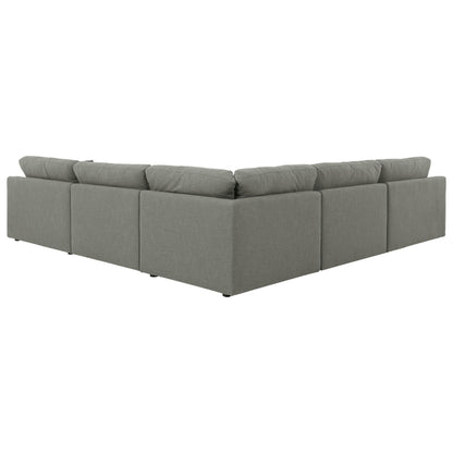 Elyza 5-Piece Sectional with Chaise Ash-10007S6