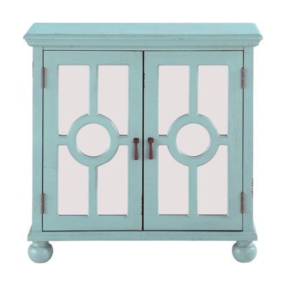 ACCENT CHEST WITH MIRROR DOOR-AQUA, 3A 1000A70AQ