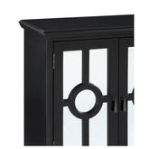 ACCENT CHEST WITH MIRROR DOOR-ANTIQUE BLACK, 3A 1000A70BK