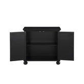 ACCENT CHEST WITH MIRROR DOOR-ANTIQUE BLACK, 3A 1000A70BK